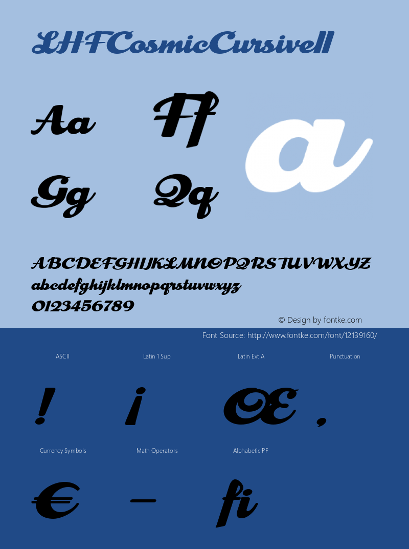 LHFCosmicCursiveII ☞ (1.0);com.myfonts.letterheadfonts.lhf-cosmic-cursive.ii.wfkit2.3Cxf图片样张