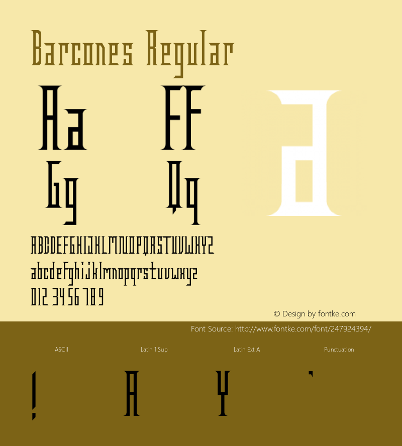 Barcones Version 1.003;Fontself Maker 3.5.8图片样张