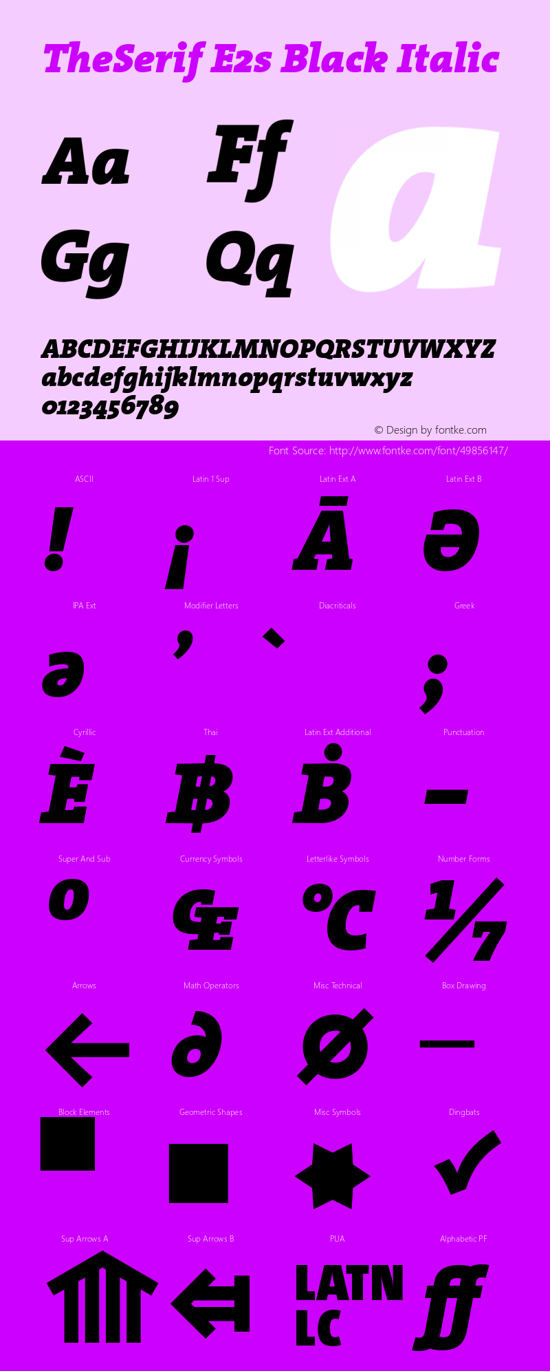 TheSerifE2s-BlackItalic 2.001图片样张