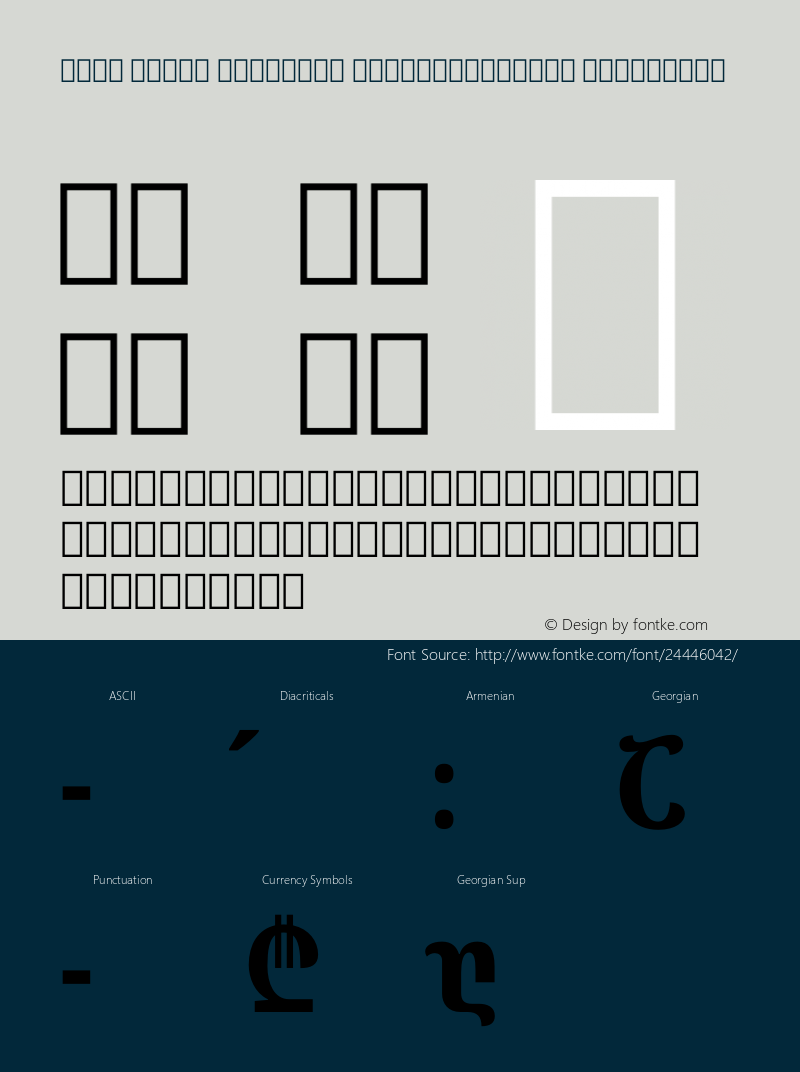 Noto Serif Georgian ExtraCondensed ExtraBold Version 2.000图片样张