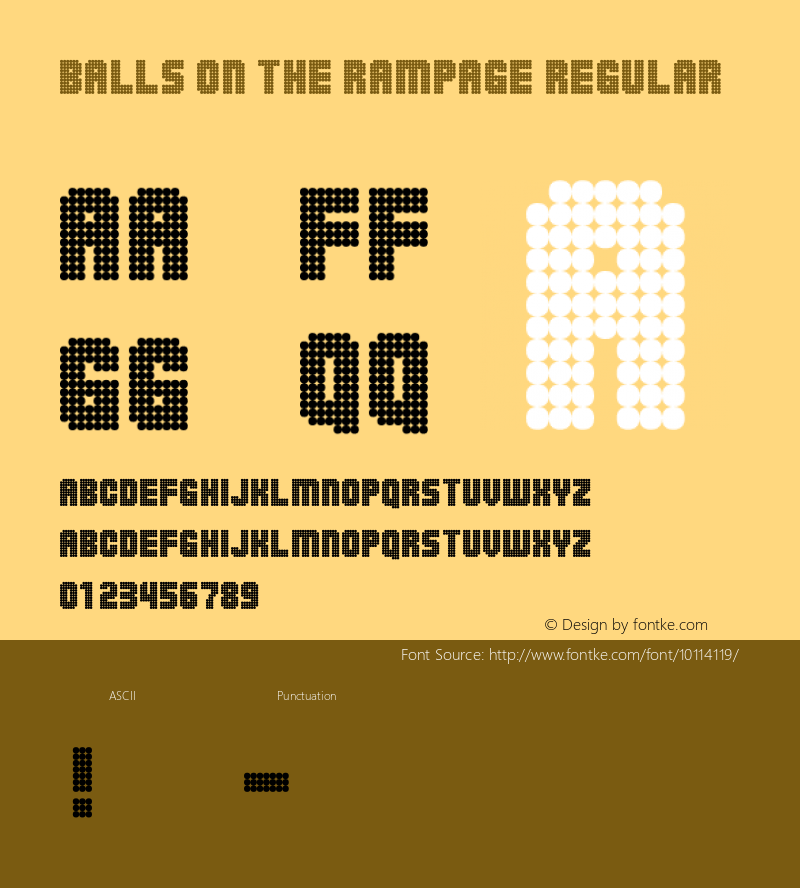 Balls on the rampage Regular 2图片样张