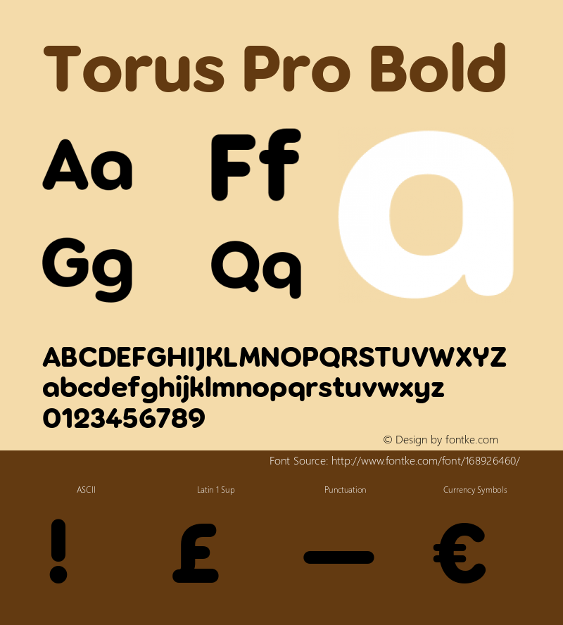 Torus Pro Bold Version 1.000图片样张