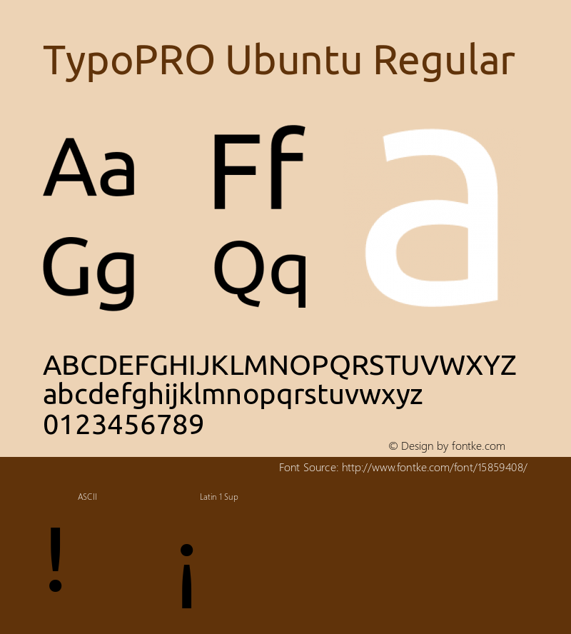 TypoPRO Ubuntu Regular 0.83图片样张