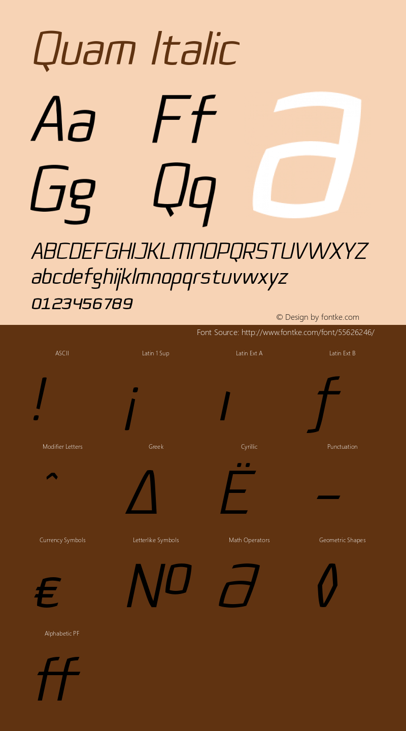 Quam-Italic 1.000图片样张