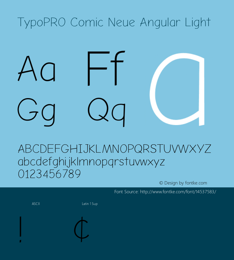 TypoPRO Comic Neue Angular Light Version 1.000图片样张