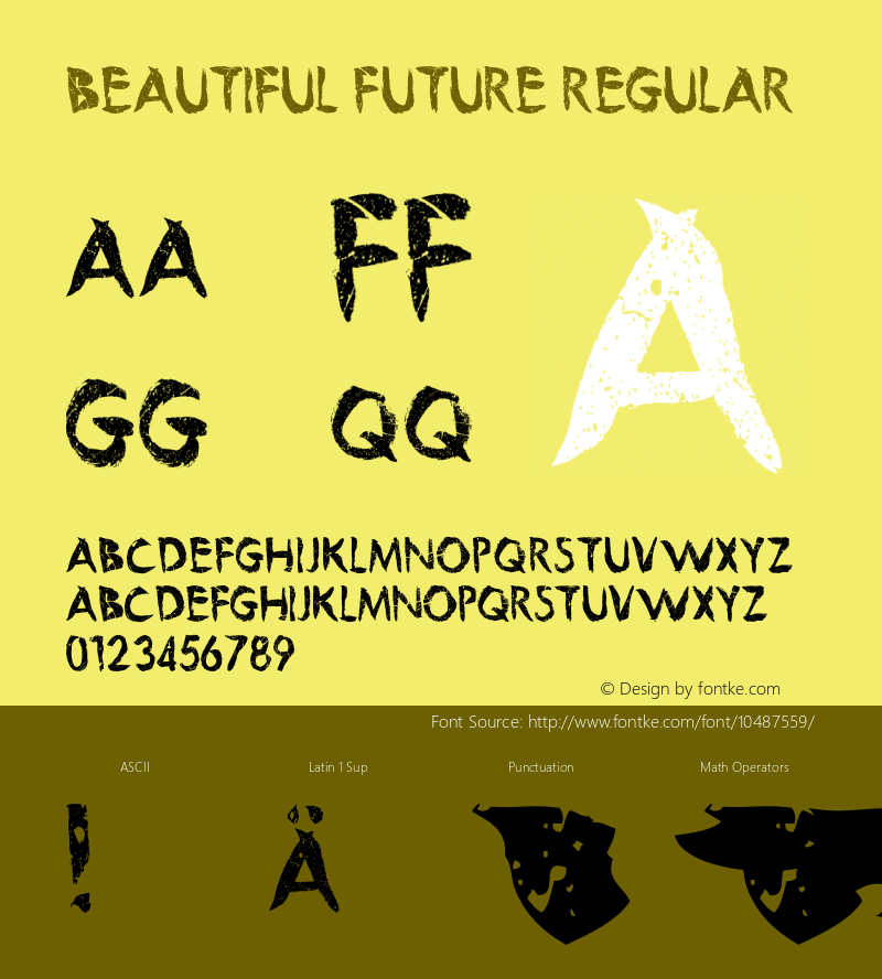 Beautiful Future Regular Version 1.000;PS 001.001;hotconv 1.0.56图片样张