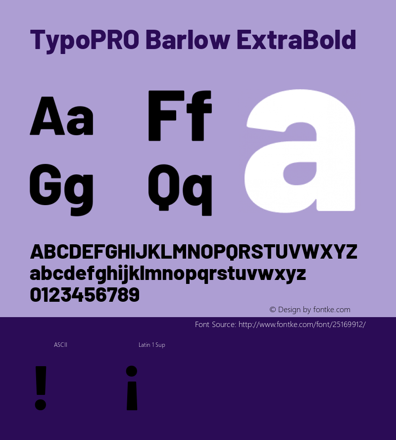 TypoPRO Barlow ExtraBold Version 1.301图片样张