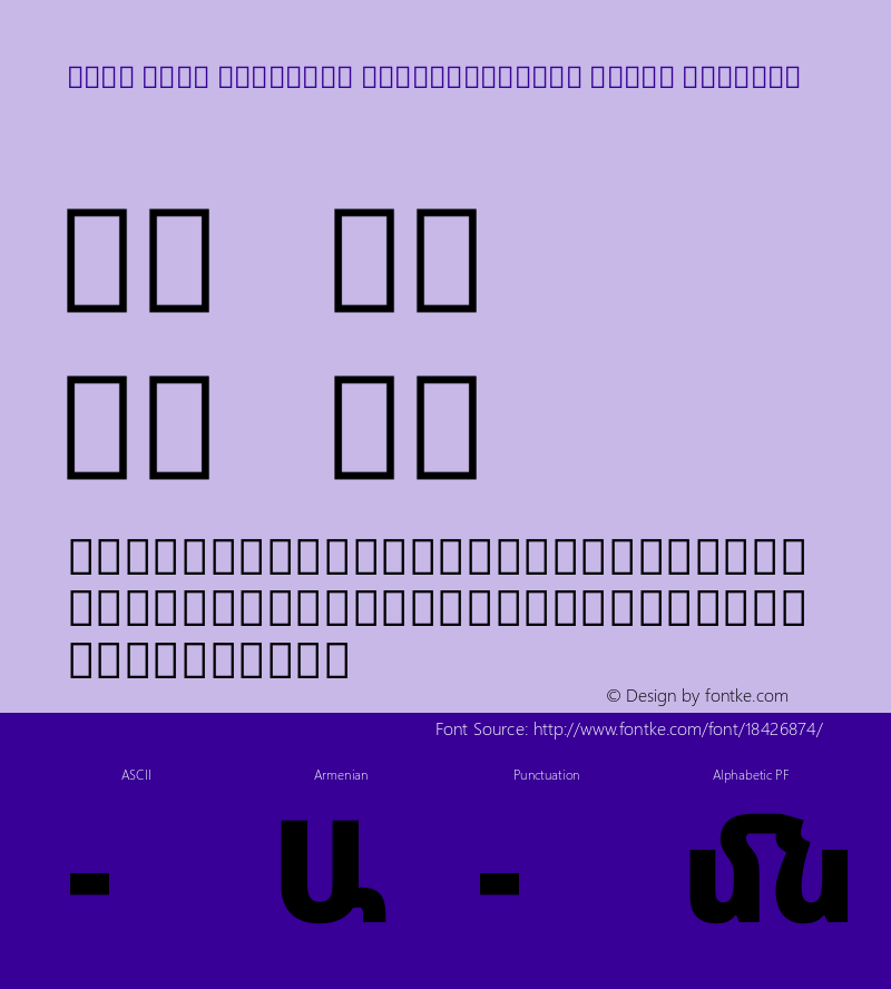 Noto Sans Armenian SemiCondensed Black Regular Version 1.901图片样张