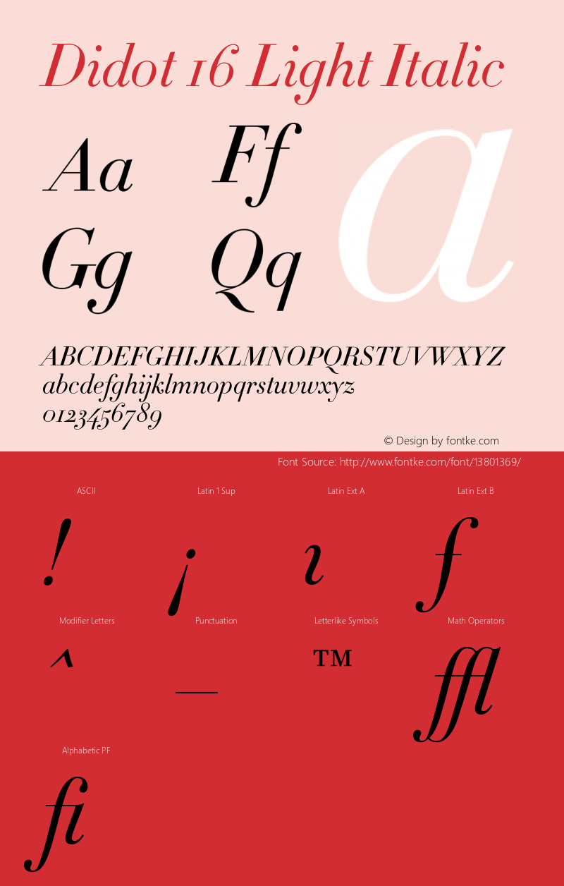 Didot 16 Light Italic 001.000图片样张