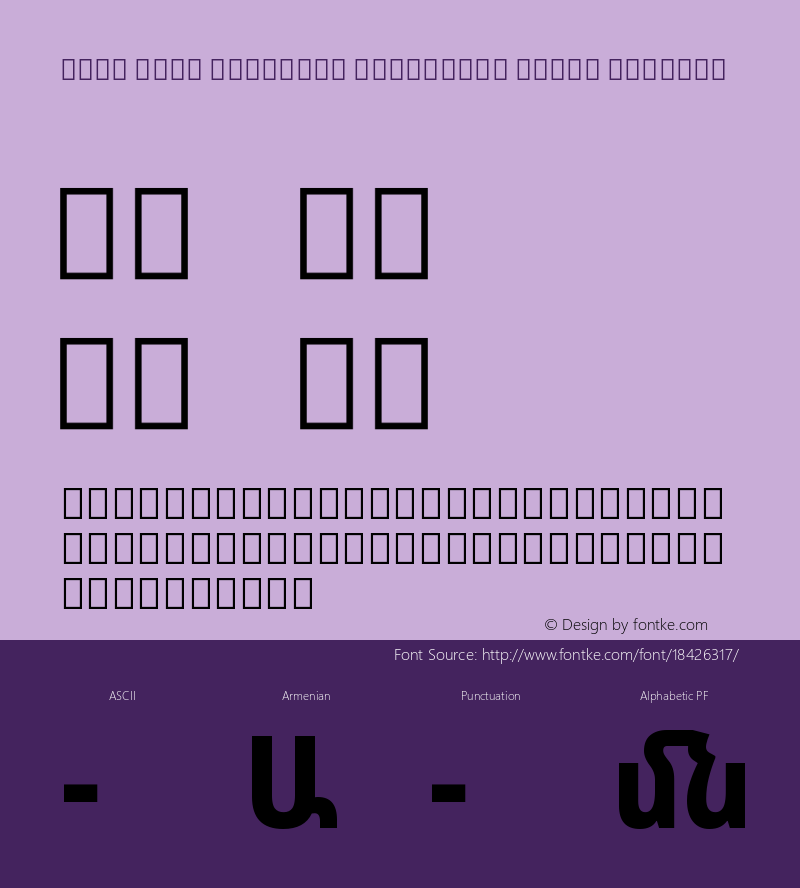 Noto Sans Armenian Condensed Extra Regular Version 1.901图片样张