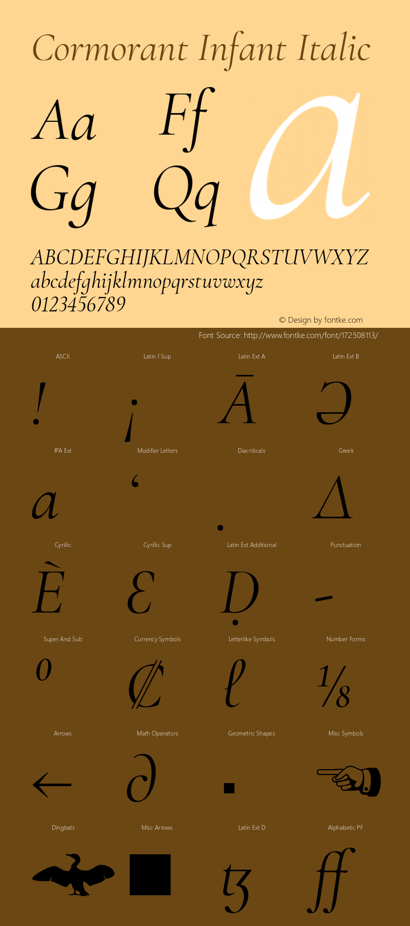 Cormorant Infant Italic Version 3.614图片样张