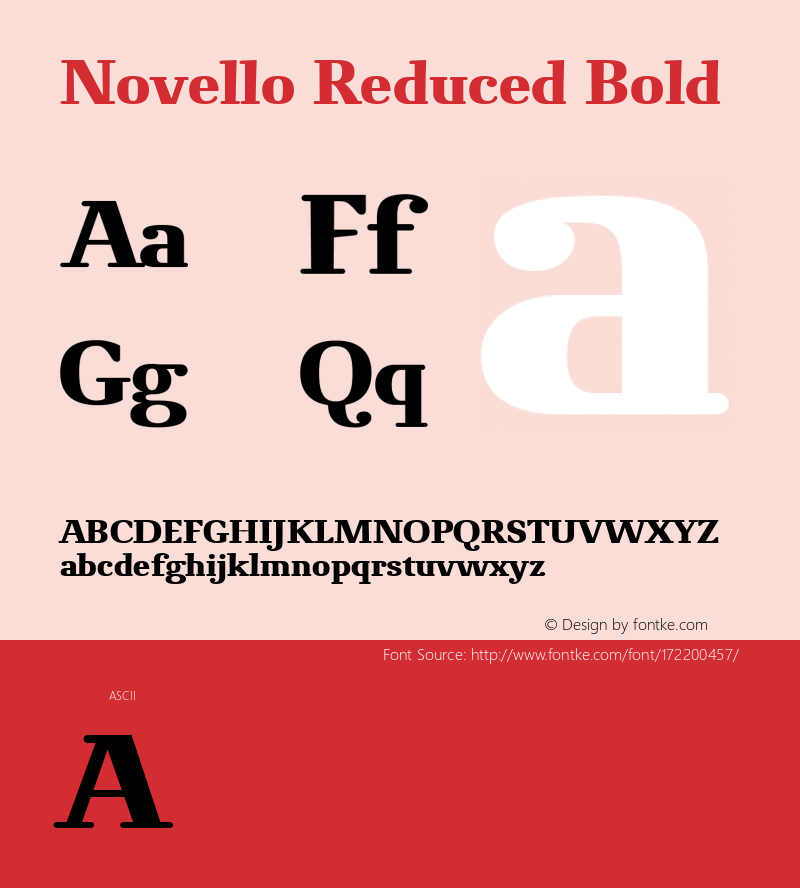 NovelloReduced-Bold Version 1.008图片样张