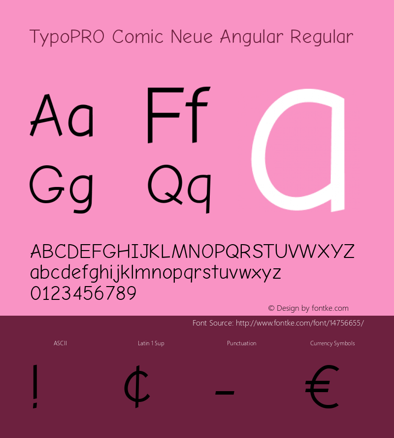 TypoPRO Comic Neue Angular Regular Version 1.000图片样张