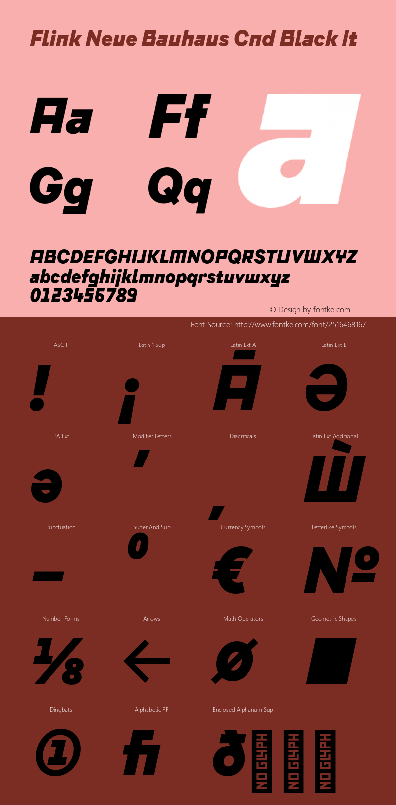 Flink Neue Bauhaus Cnd Black It Version 2.100;Glyphs 3.1.2 (3150)图片样张