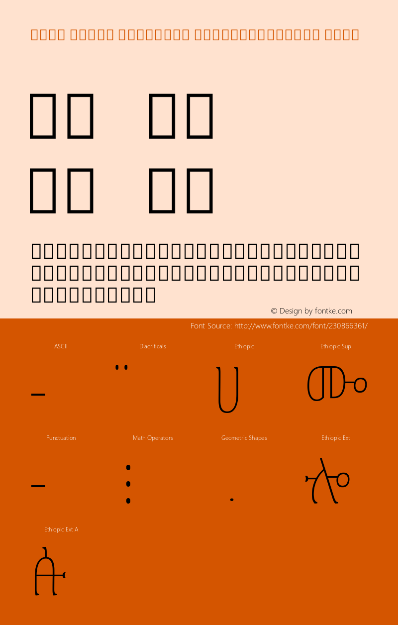 Noto Serif Ethiopic ExtraCondensed Thin Version 2.100; ttfautohint (v1.8) -l 8 -r 50 -G 200 -x 14 -D ethi -f none -a qsq -X 