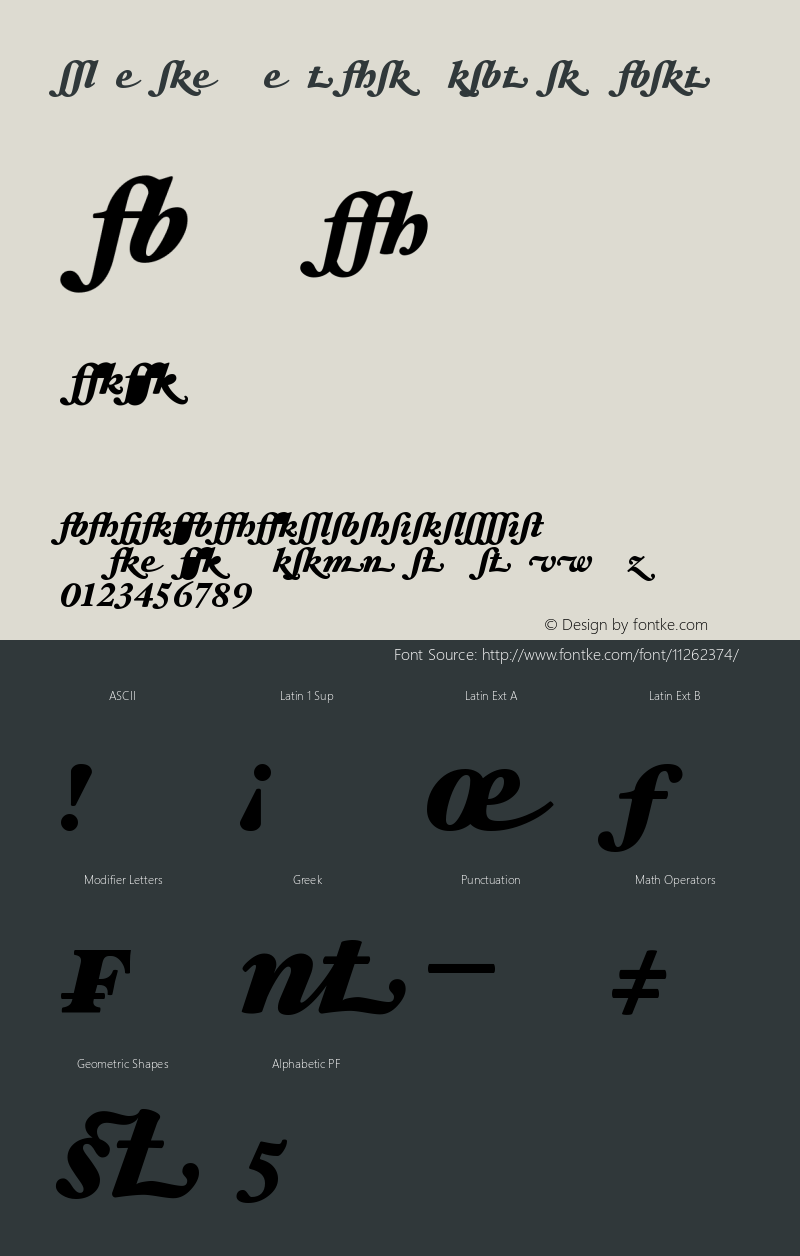 Hoefler Text BlackItalicAlt Version 001.000图片样张