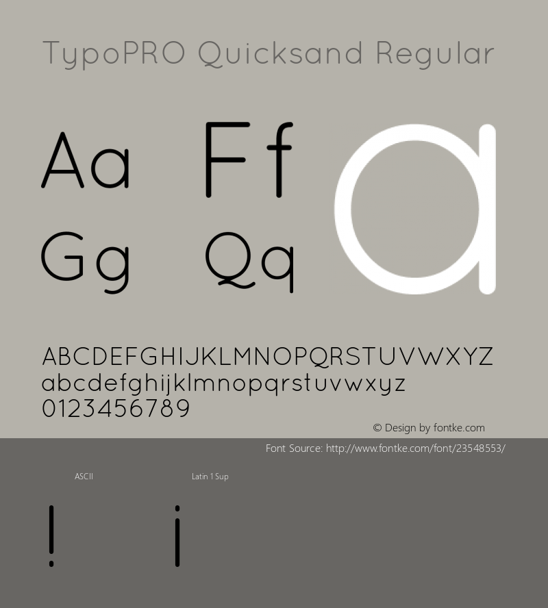 TypoPRO Quicksand-Regular 1.002图片样张