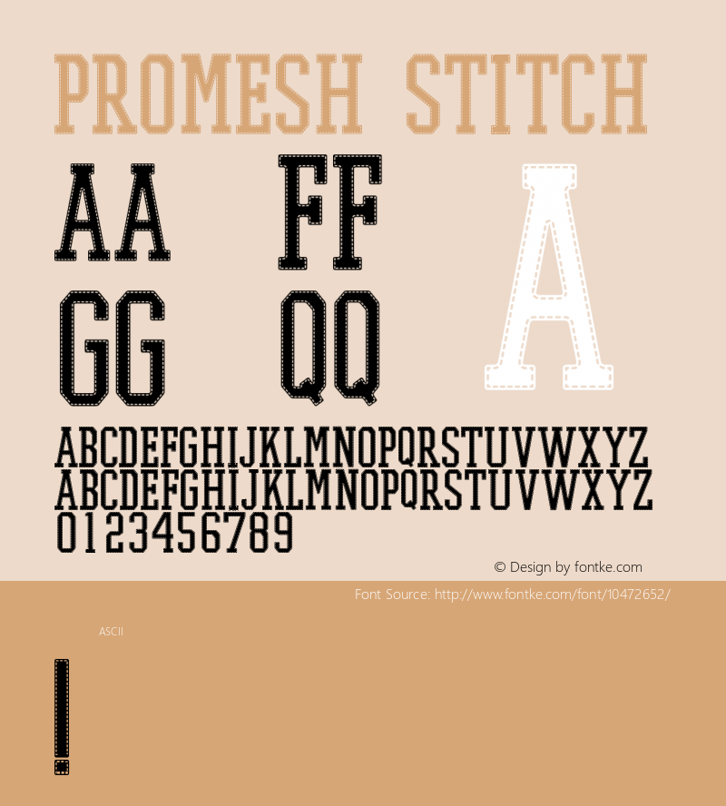 PROMESH Stitch Version 1.00 2013图片样张