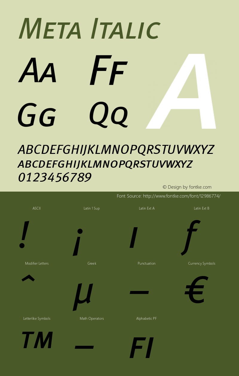 Meta Italic 004.301图片样张