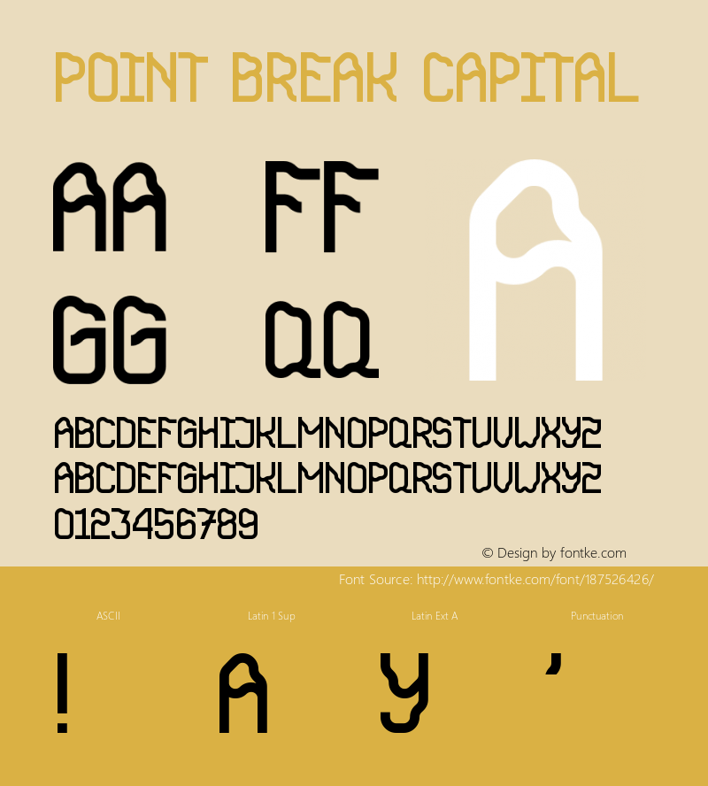 Point Break Capital Version 1.013;Fontself Maker 3.5.4图片样张