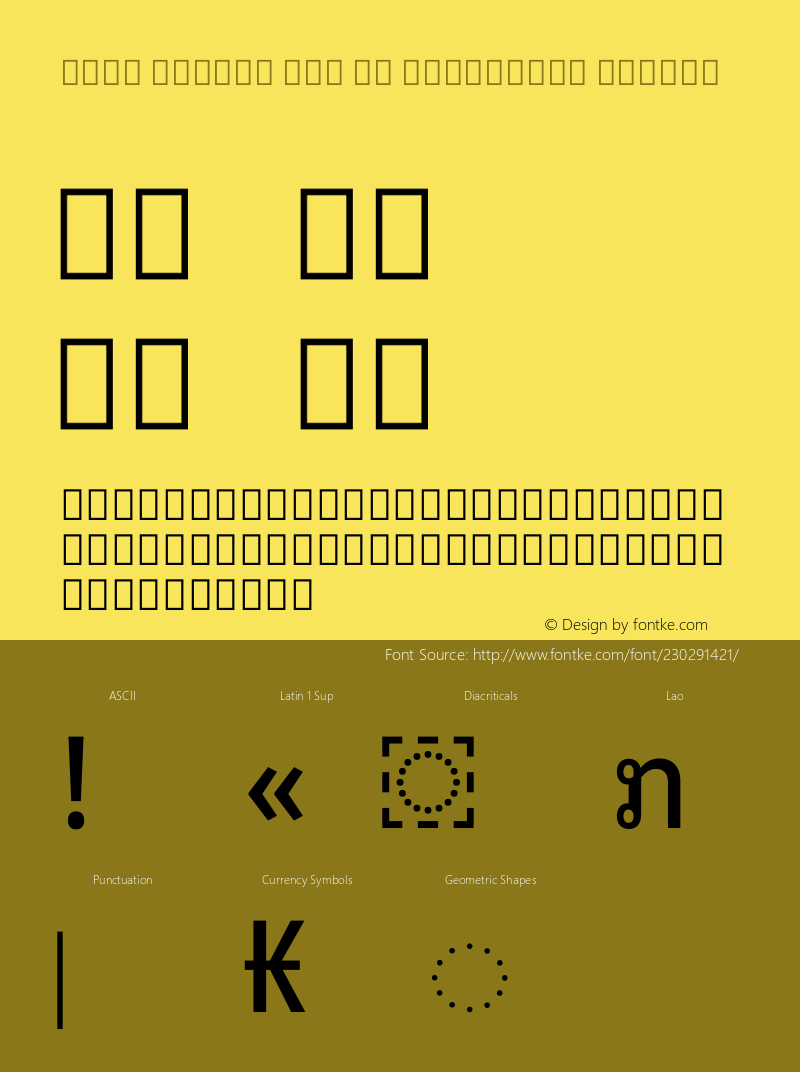 Noto Looped Lao UI Condensed Medium Version 1.00图片样张