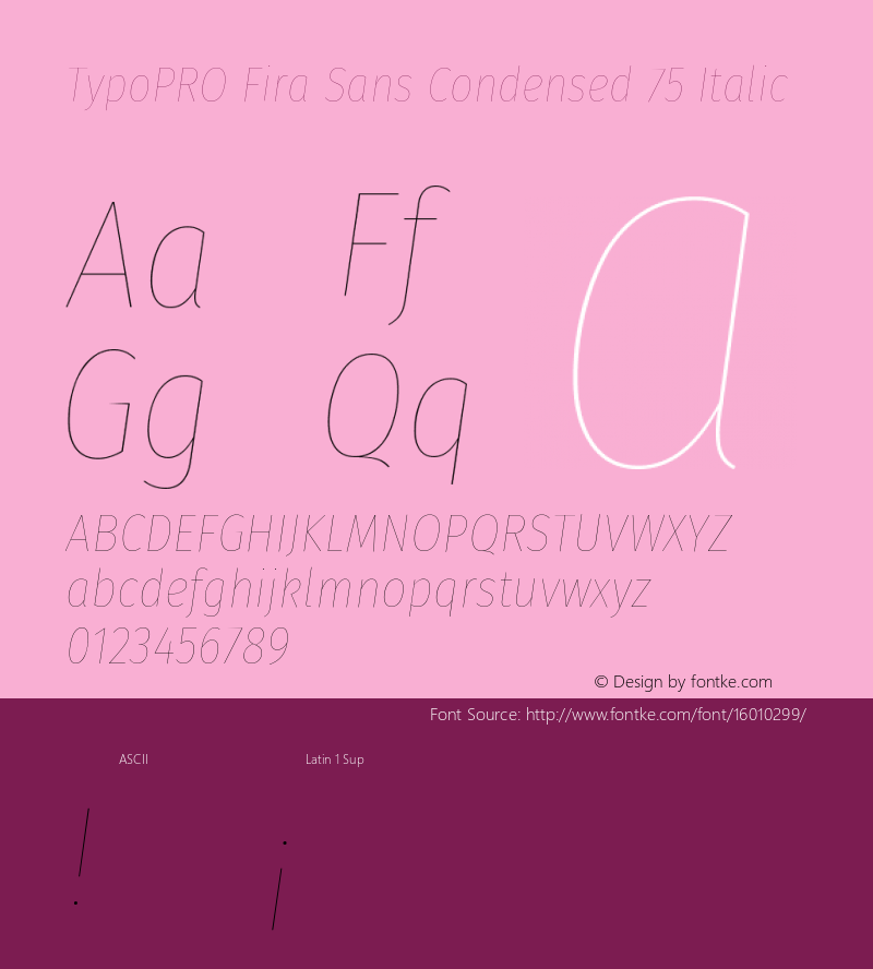 TypoPRO Fira Sans Condensed 75 Italic Version 4.202;PS 004.202;hotconv 1.0.88;makeotf.lib2.5.64775图片样张