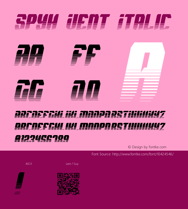 Spyh Vent Italic 2.1 - Feb 2012图片样张