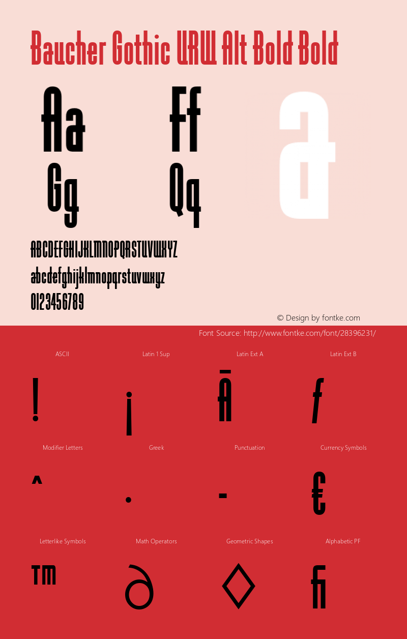 Baucher Gothic URW Alt Bold Version 1.10;com.myfonts.easy.urw.baucher-gothic.urw-t-bold-alternates.wfkit2.version.3pMC图片样张