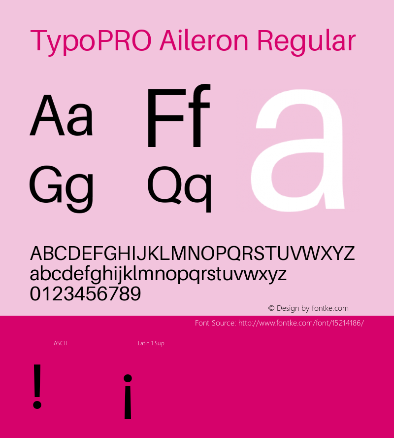 TypoPRO Aileron Regular Version 1.000;PS 001.000;hotconv 1.0.70;makeotf.lib2.5.58329图片样张