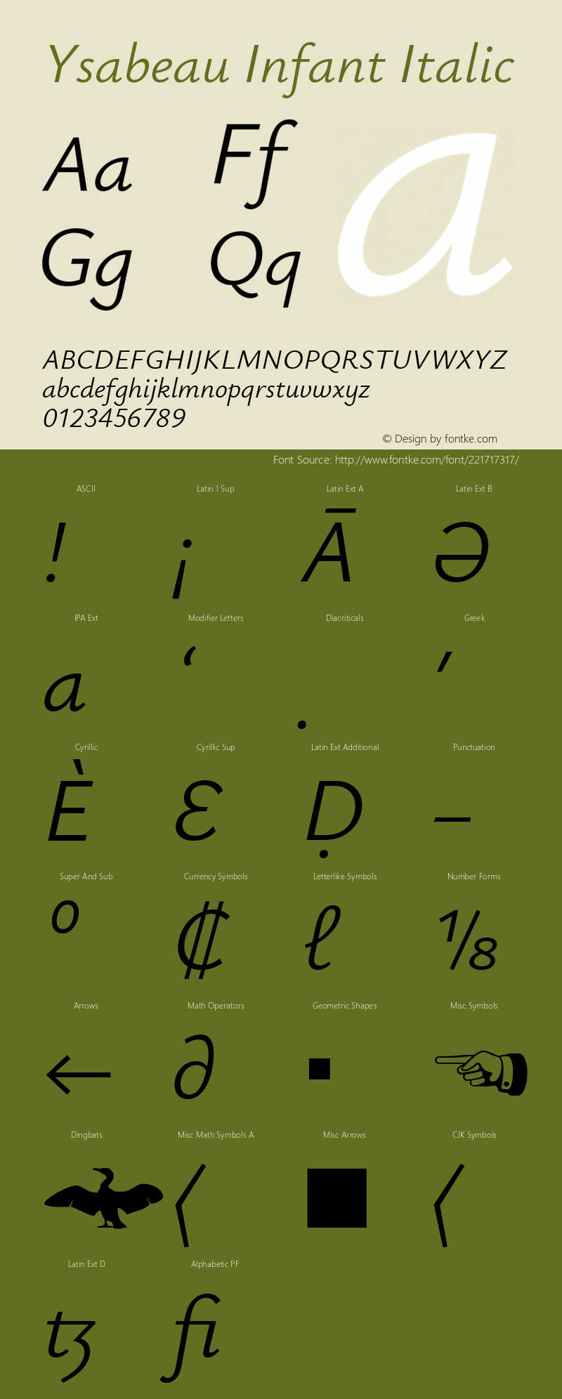 Ysabeau Infant Italic Version 1.000图片样张