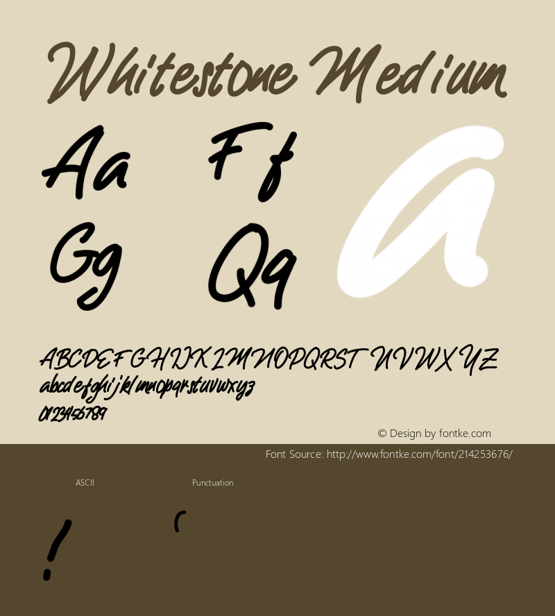 Whitestone Version 001.000图片样张