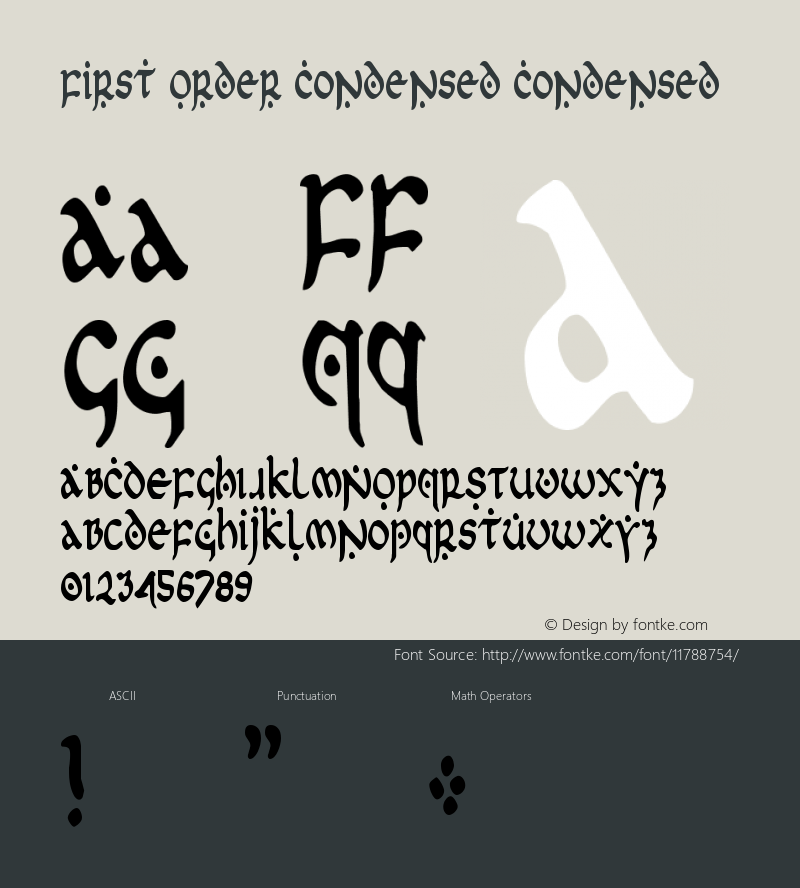 First Order Condensed Condensed Version 2图片样张