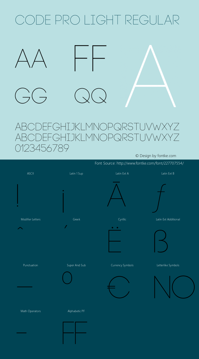 Code-Pro-Light Version 1.003图片样张