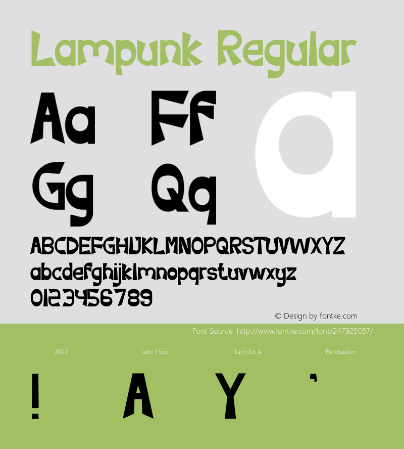 Lampunk Version 1.002;Fontself Maker 3.5.8图片样张