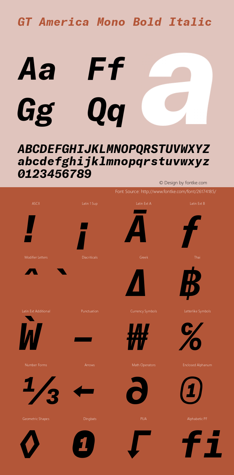 GT America Mono Bold Italic Version 2.001;PS 002.001;hotconv 1.0.88;makeotf.lib2.5.64775图片样张