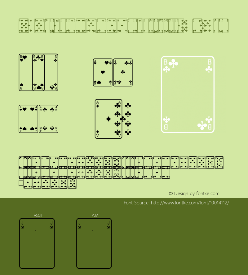 LinotypeGamePiFrenchCards Roman Version 1.00图片样张