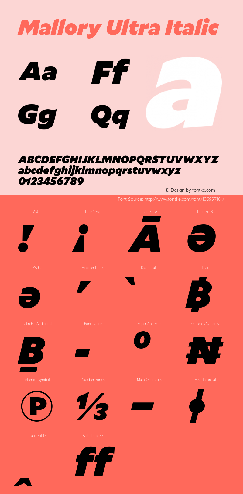 Mallory Ultra Italic Version 2.000;PS 2.000;hotconv 16.6.51;makeotf.lib2.5.65220图片样张