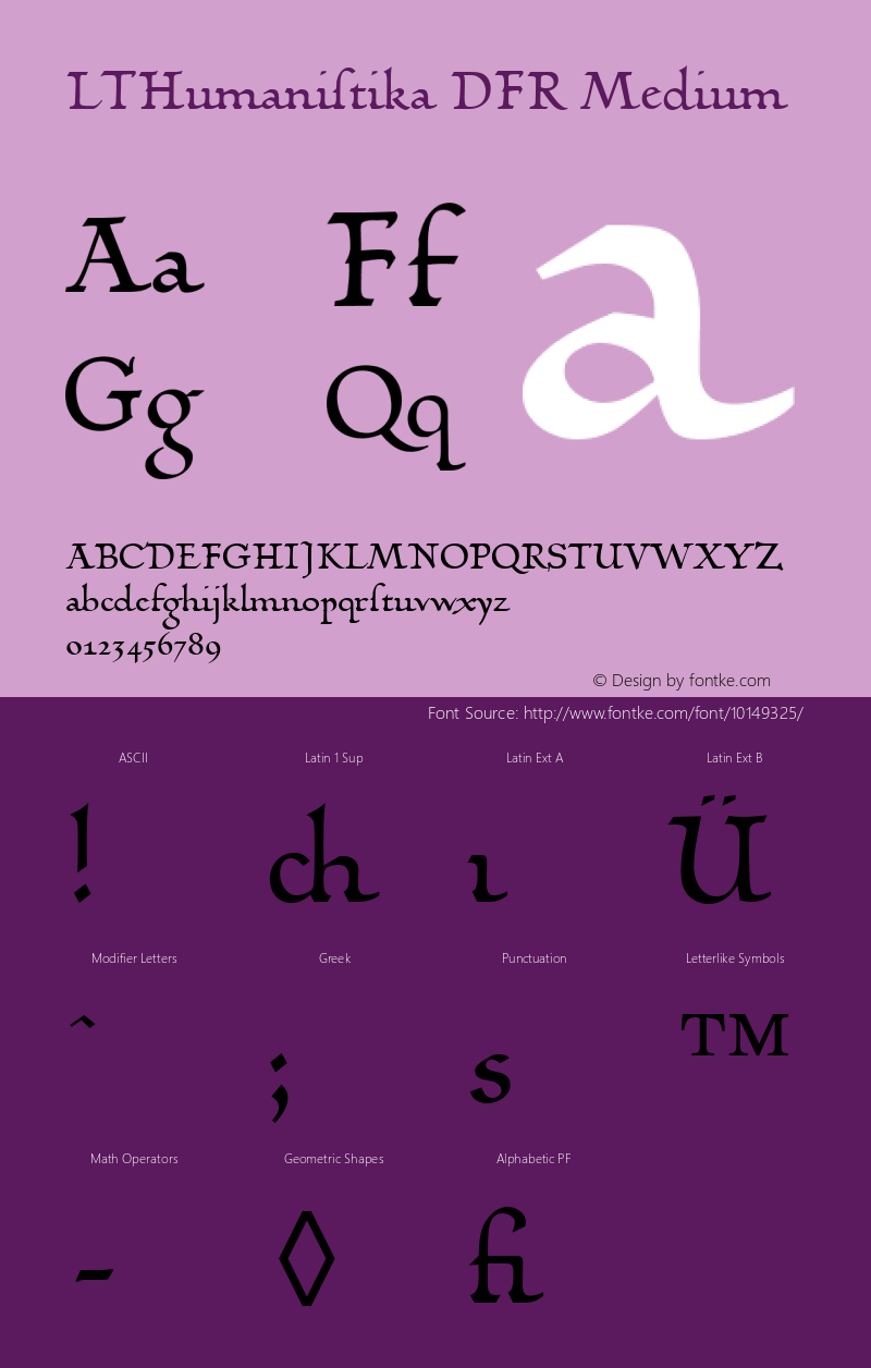 LTHumanistika DFR Medium Version 001.000图片样张