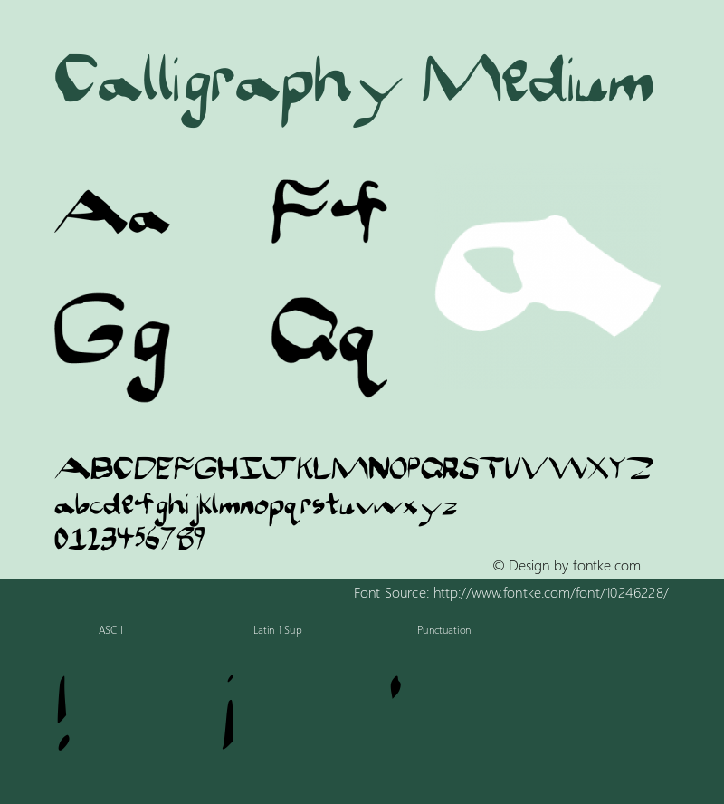 Calligraphy Medium Version 001.000图片样张