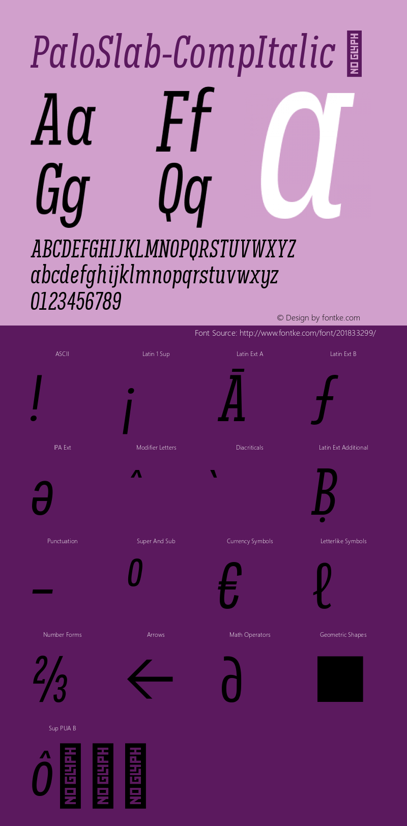 ☞Palo Slab Comp Italic Version 1.000;hotconv 1.0.109;makeotfexe 2.5.65596; ttfautohint (v1.5);com.myfonts.easy.typeunion.palo-slab.comp-italic.wfkit2.version.5F31图片样张