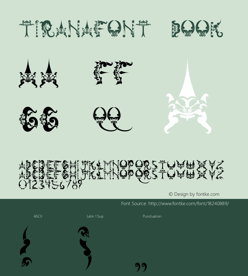 tiranafont Book Version 1.0图片样张