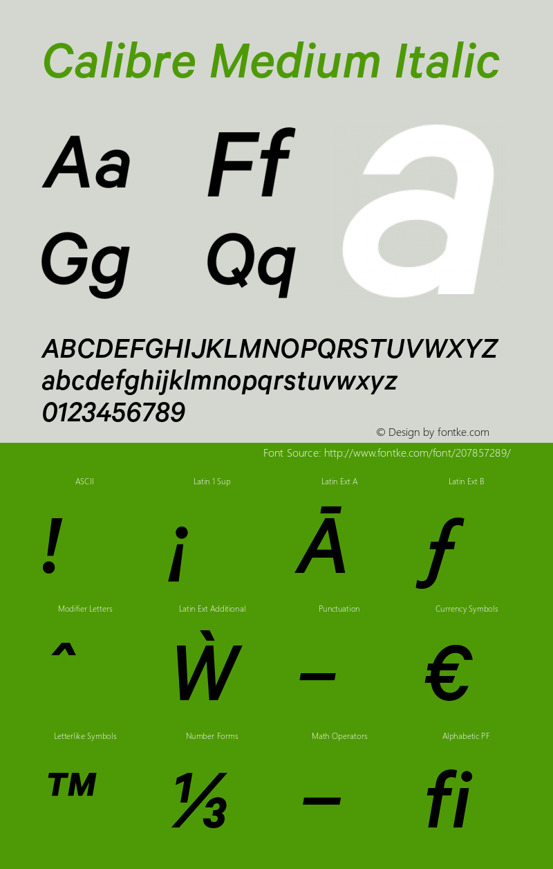 Calibre Medium Italic Version 1.005图片样张