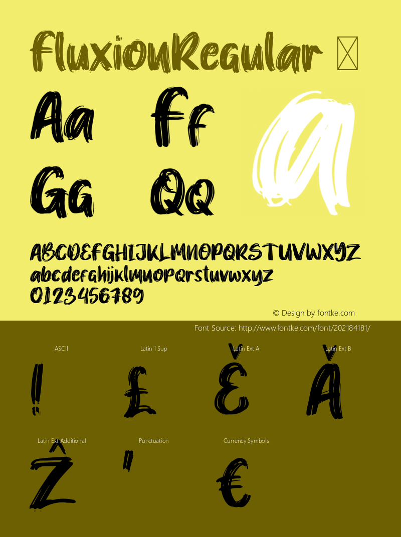 ☞Fluxion Version 1.001;Fontself Maker 3.5.4;com.myfonts.easy.letterstock.fluxion.regular.wfkit2.version.5J6C图片样张