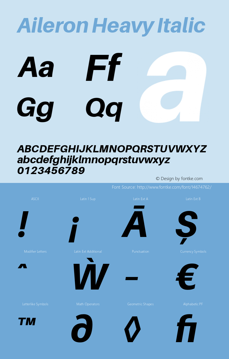 Aileron Heavy Italic Version 1.102;PS 001.102;hotconv 1.0.70;makeotf.lib2.5.58329图片样张