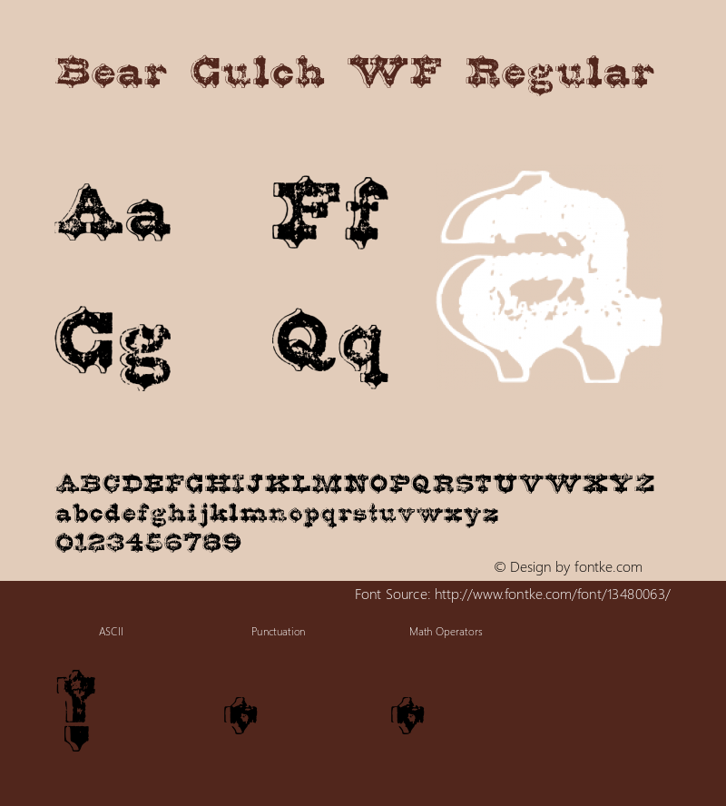 Bear Gulch WF Regular Unknown图片样张