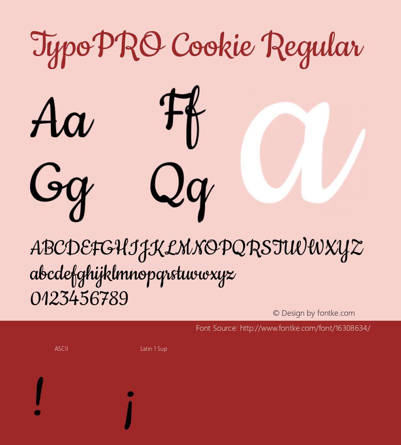 TypoPRO Cookie Regular Version 1.004图片样张