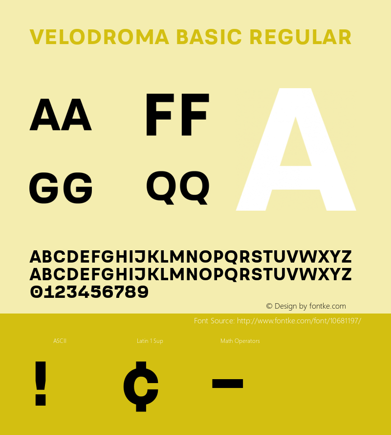 Velodroma Basic Regular Version 1.000;PS 001.000;hotconv 1.0.70;makeotf.lib2.5.58329;com.myfonts.easy.jan-charvat.velodroma.basic.wfkit2.version.4nt2图片样张