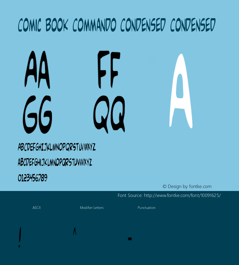 Comic Book Commando Condensed Condensed Version 2.0图片样张