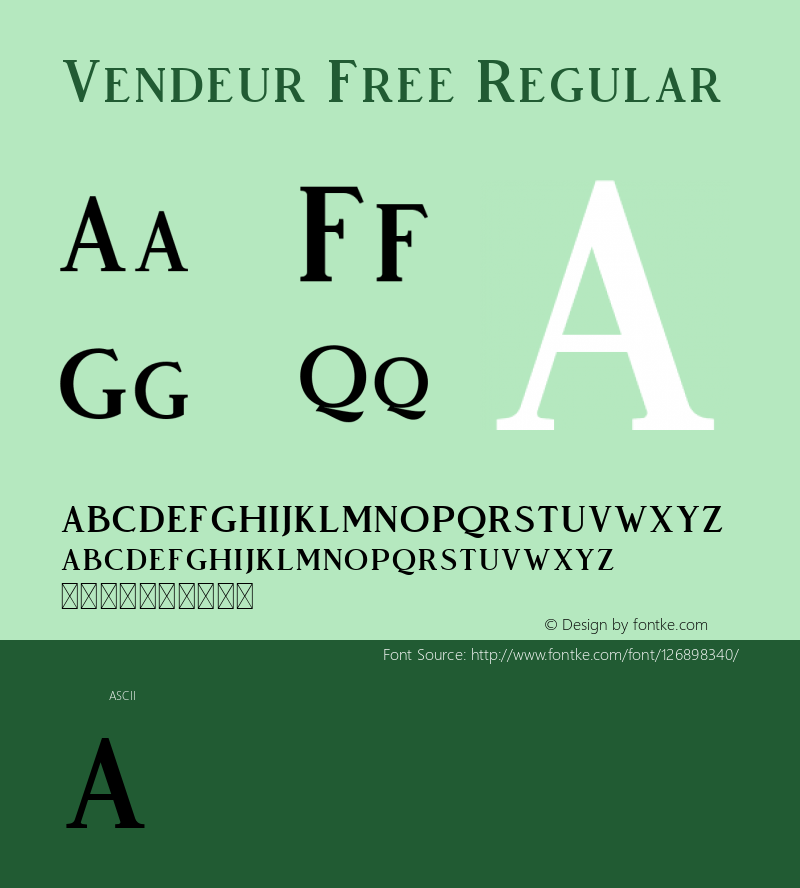 Vendeur Free Regular Version图片样张