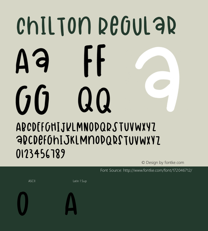 Chilton Version 1.002;Fontself Maker 2.0.3图片样张